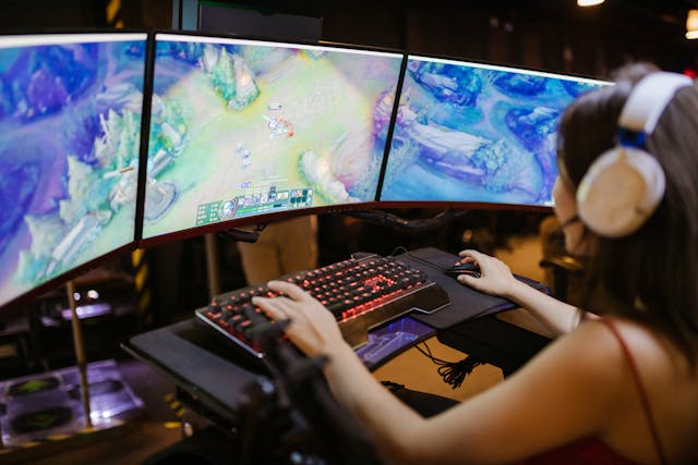 Gaming live streaming setup