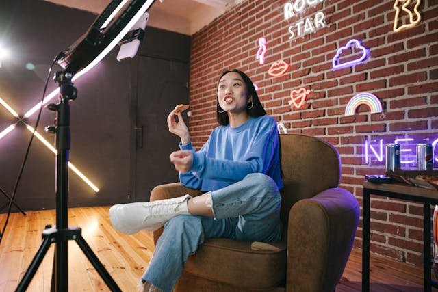 TikTok live streaming setup